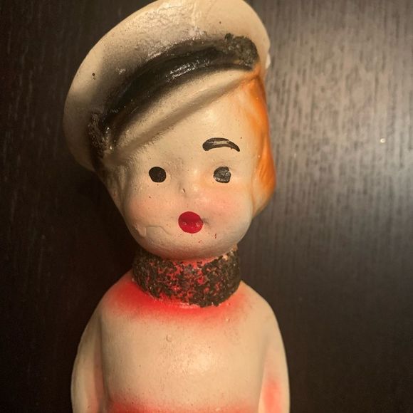 COPY - • VINTAGE 60s • ceramic Gorgeous mod fab lady mini Statuette • - Picture 11 of 15